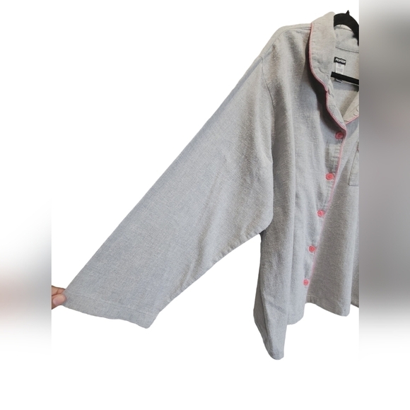 JOE BOXER 3X 100% Cotton Pajama Button Down Long Sleeve Shirt - Picture 3 of 5